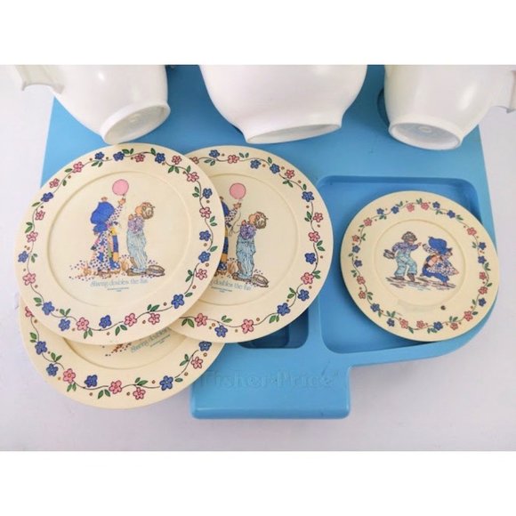 12 Pcs.Vintage 1982 Fisher Price Tea Set - Picture 6 of 7